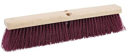 Boardwalk Floor Brush Head, 3 Maroon Heavy-Duty Polypropylene Bristles, 18 Brush