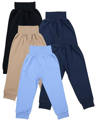 TupTam Pumphose Baby 5er Pack Unisex - Bequeme Baby Hose für Jungen und Mädchen aus Oeko-Tex Baumwolle, Farbe: Junge, Größe: 86