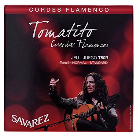 CUERDAS GUITARRA FLAMENCA - Savarez (T50R) Tomatito Tension Normal (Juego Completo)