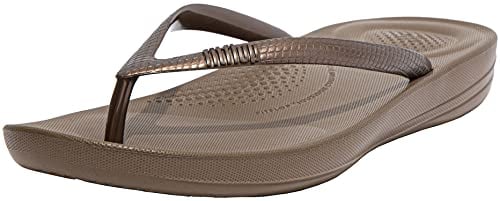 Fitflop Iqushion Ergonomic Flip-flops, Damen Zehentrenner, Braun (Bronze 012), 38 EU (5 UK)