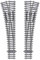 Tillig EW2 Links 15° Schmalspur Modellbahn-Gleiste HO