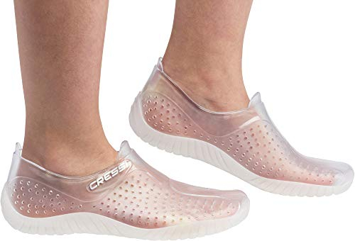 Cressi Water Shoes, Scarpette Sportive Uso Acquatico/Mare/Spiaggia Adulti, Ragazzi e Bambini, Trasparente, 40 EU