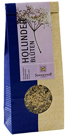 Sonnentor Tee Holunderblüten lose, 1er Pack (1 x 80 g) - Bio
