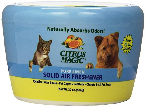 Citrus Magic Pet Geruchsabsorbierender, Fester Lufterfrischer, reines Leinen, 590 ml
