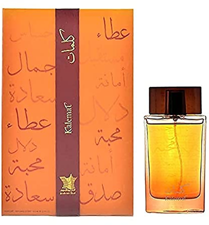 Arabian Oud KALEMAT 100 ml | Eau de Parfum Unisex | Safran, Zimt, Vanille und Sandelholz | Holziger und bernsteinartiger Duft.