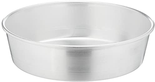 Pentole Agnelli Linea Pasticceria e Pizza Tortiera Conica in Alluminio con Orlo (H 6 cm), Argento, 22 cm