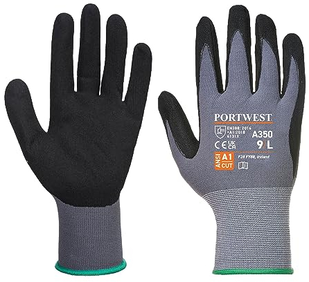 Portwest A350 Flexible DermiFlex Glove Black, X-Large