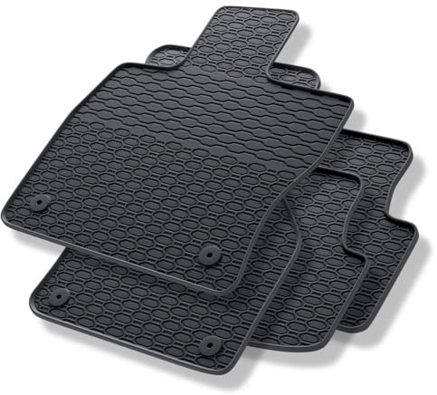 Mossa - Gummifußmatten Auto kompatibel mit VW Volkswagen Golf Hatchback, Variant (2012-2020) schwarz Gummimatten Gummi Fußmatten 1