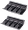 HomyWord DSLR Battery Bag/Halter/Case Storage Protector mit 4 Taschen für AA/AAA-Akkus und LP-E6 / LP-E8 / LP-E10/ LP-E12 / EN-EL14 EN-EL15/fw50/ f550 (2 PCS)
