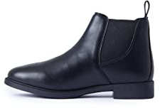 HORZE Stivali da equitazione Dresda da donna in pelle PU, stivaletti da equitazione, Nero , 38 EU