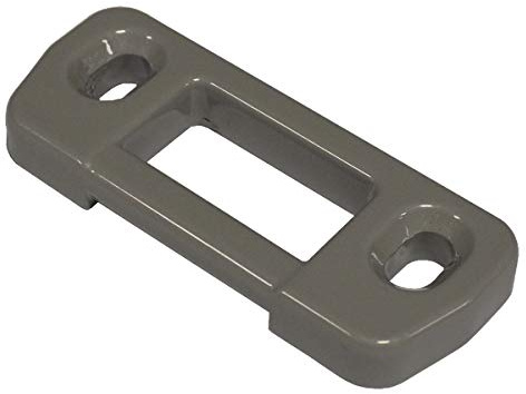 BRITON 378 Series Metal Door Strike - Grey Enamelled