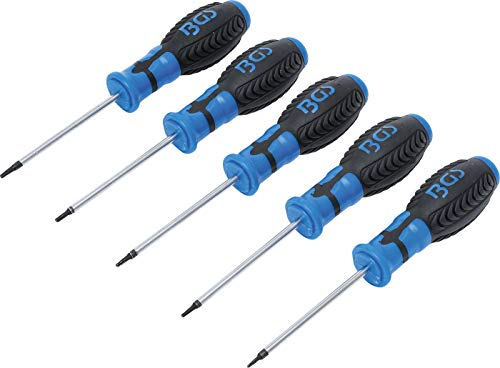 BGS Set di cacciaviti/Profilo a T (per Torx) con foro / T6 - T10 / 5 pezzi