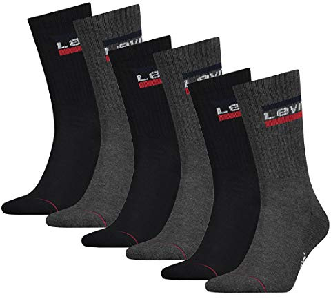 6 Paar Levis 144NDL Regular Cut SPR Unisex Socken Strümpfe 902012001