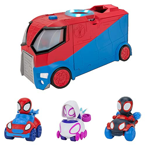 SPIDEY AND HIS AMAZING FRIENDS Marvel's SNF0052 Web Transporter Feature Vehicle, Multi
