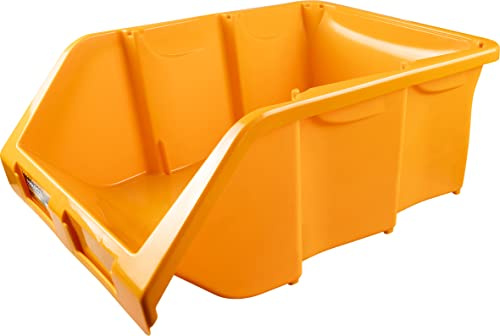 Stackable Polypropylene Storage Bin. Plastic Open Fronted Easy Pick Tool Storage Box, Trays. (310 x 490 x 190mm)
