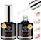 Modelones Colla per Unghie Finte, 2x15 Ml Colla Unghie Finte con Pennello, Base Coat e Rinforzante, Estensione Unghie, Gel Blossom, Polimerizzato in Lampada UV