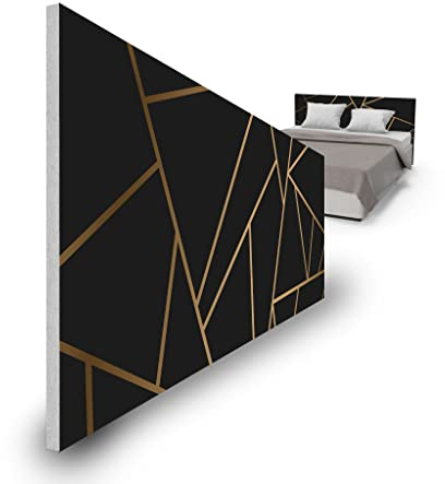 Detalles Creativos Kopfteil für Bett PVC - 5 Verschiedene Größen - dekoratives Kopfteil (Geometrie)