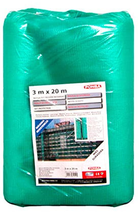 PONSA Malla PROTECCIÓN FACHADAS 013,802,001,402, Multicolor, Unica