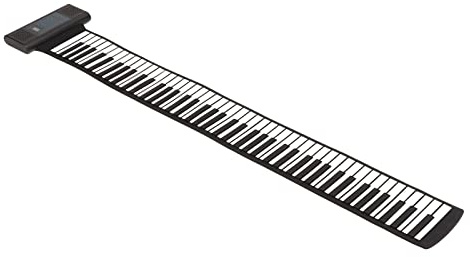Tastiera Virtuale Piano Ricaricabile 88 Tasti Palmare Roll Piano Plug and Play Display a LED per Computer (Regolamenti europei)
