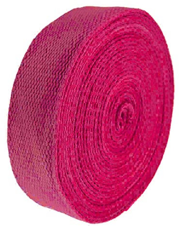 5m Gurtband 25mm 100% Baumwolle Gurtbänder Tragegurt Taschengurt Variantenwahl, Größe:25 mm | 2.6 mm, Farbe:magenta