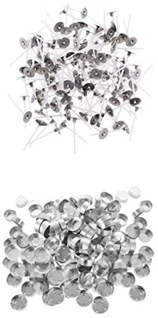 Misppro 400 x Aluminium-Teelichthülle & Kerzen-Set – 35 mm Teelichthalter zur Herstellung von Teelichtern für Hochzeiten, Partys, Feiertage