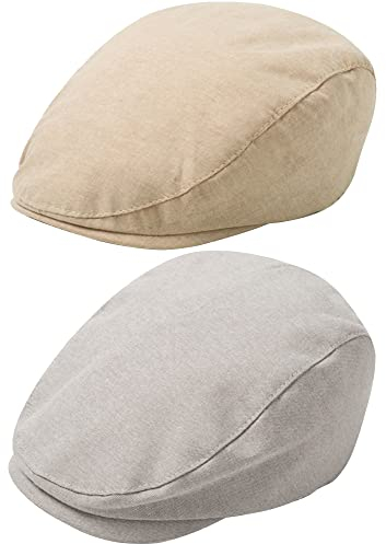 Happy Cherry 2 Stück Baby Jungen Schiebermütze Flat Cap Gentleman Hut Fotografie Prop Säuglings Neugeborenes Baby Fotografie Requisiten Hut 46cm 0-12 Monate
