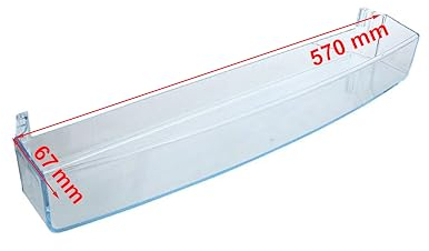 JCSPARES® - Ripiano Balconcino Barattoli 570 x 67 x 65 mm Per Frigorifero Compatibile Con Electrolux Aeg Rex Ed Ulteriori