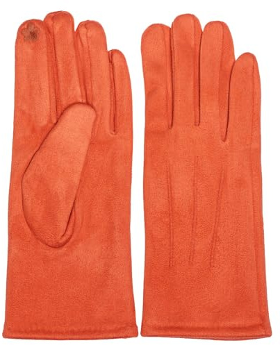 Caspar GLV014 klassisch elegante uni Damen Handschuhe mit 3 Nähten