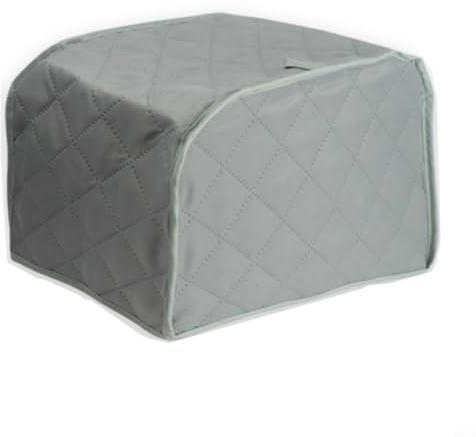 Sileduove Toaster Cover, Bread Machine Dust Cover for Most Standard 2 and 4 Slice Toasters, Bakeware for PROTECTION, Protective Cover (Grey L)