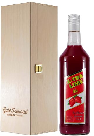 Rauter X-TRA Erdbeere-Limes mit Geschenk-Holzkiste