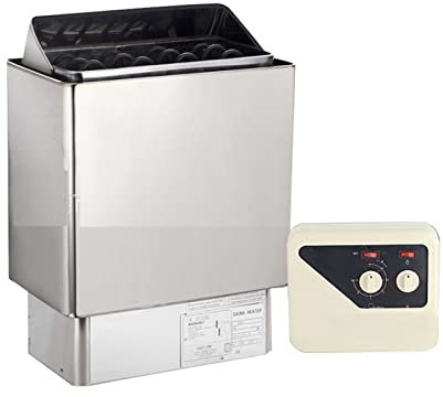 Sauna-Spa-Maschine, 3kw 4,5kw 6kw 9kw Edelstahl-Sauna-Ofen-Sauna-Heizung mit äußerer oder Inner-Sauna-Controller for Dusche Dampfbad Für eine gesunde und strahlende Haut ( Color : 6KW , Size : OC )