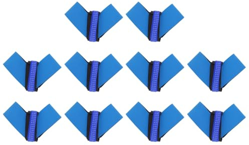 10 Stück antistatisches Fußarmband, blaues synthetisches Gummiband, Werkstattzubehör JWD001, Erdungsschuhbänder, synthetisches Gummi-Fußband für Erdung, funktionierende statische