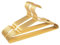 Parusia Kleiderbügel Gold, 42cm breit, 1cm stark, Kleiderbügel Metall rostfrei, formstabil, zur platzsparenden Kleideraufbewahrung & Organisation von Kleiderschrank, Kleiderständer (10)