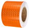 PATIKIL Cinta Reflectante Adhesiva, 10cm x 25m PVC Cinta de Advertencia de Seguridad de Alta Visibilidad Impermeable para Nocturna Camiones Coches Ropa, Naranja