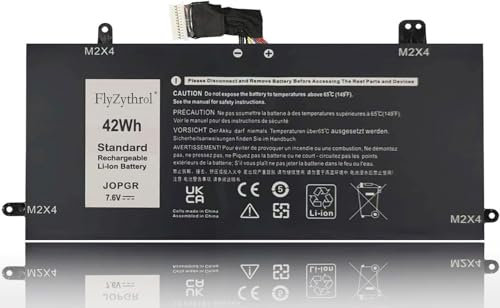 FlyZythrol 7.6V 42Wh JOPGR battery Compatible with Dell Latitude 5285 2-in-1 5290 2-in-1 series battery T17G T17G001 T17G002 0J0PGR J0PGR 0FTH6F FTH6F 0RDYCT RDYCT 1WND8 X16TW 0X16TW