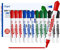 Sipa Whiteboard Marker, 12 Whiteboard Stifte abwischbar, Set mit 4 Farben Flipchart Stifte Marker, Keilspitze 4mm Linienbreite, ideal für Klassenzimmer, Büro und Kinder, unverzichtbarer Schulbedarf