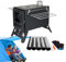 scyca Four de tente de camping, poêle à bois - Poêle à bois portable - Poêle à bois portable - Four à bois en acier inoxydable - Réchaud de camping multifonction pour la cuisine