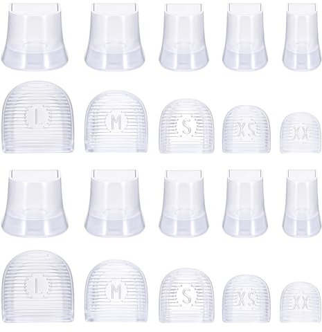 10 Pairs High Heel Protectors,5 Sizes Heel Caps for High Heels,Non-Slip Anti-Noise Transparent Heel Stoppers Heel Replacement Tips for Walking on Flatland and Uneven Road