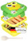 4Sieben Brotdose Kinder mit 6 Fächern | Auslaufsichere Box Brotbox für Mädchen & Jungen | Perfekt für die Schule, Kindergarten, Ausflüge oder Unterwegs | Pausenbox mit Schale Bento Box (Küken Grün)
