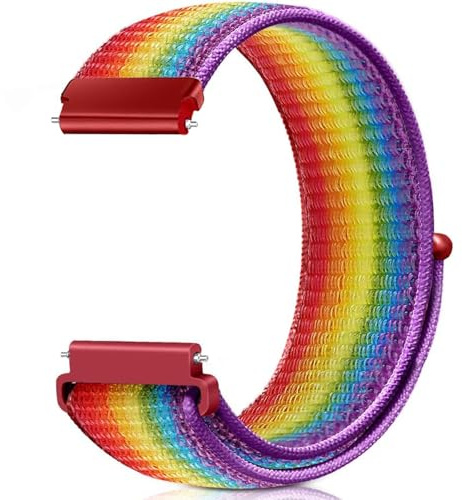Issinlky 18MM 19MM 20MM 22MM Nylon Sport Loop armband, Quick Release Ersatzband für Frauen Männer