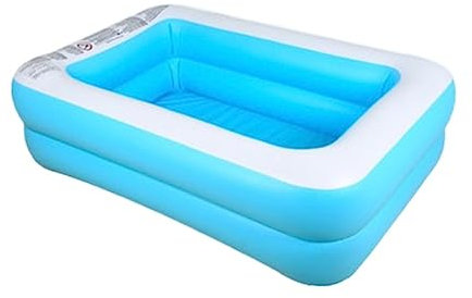 FENGJISUN Planschbecken Schwimmbecken Pool Family Swim Center Aquarium Aufblasbarer Pool Rechteckiger Lounge-Pool Swimmingpool Gartenpool Für Gärten Hinterhof(181 * 141 * 46cm)