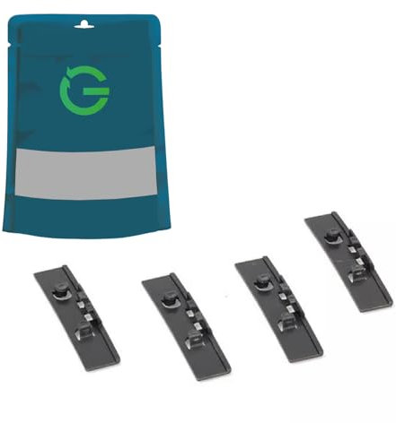 G GRIMALDI kit 4 tamponi cuscinetto asciugatrice | compatibile con Ariston Indesit Hotpoint | ricambio supporto tamburo posteriore | codice C00255284 482000023036| per ridurre attrito e rumore