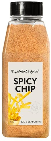 Cape Herb & Spice Spicy Chip Seasoning, 820 g | Balanced Mix of Sea Salt, Paprika, Garlic & Chilli, Vegan & Halal Friendly