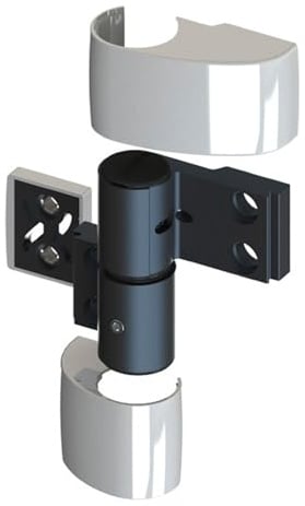 Domina HP Cover Door Hinge – Heavy Duty Durable Hinge with Protective Cover – Smooth Action & Corrosion Resistant – Suitable for Wooden, Composite & uPVC Doors – Easy to Install (2 Wings Class 14 CE)