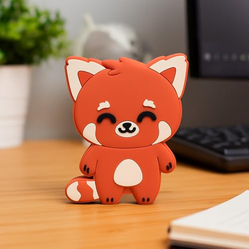 WONDEE Mr Wonderful Altavoz Bluetooth Portátil con Forma de Muñeco Panda Rojo, Speaker Altavoz Pequeño y Divertido con Sonido Potente, Mr Wonderful Regalos Originales para Niñas, Niños y Mujeres