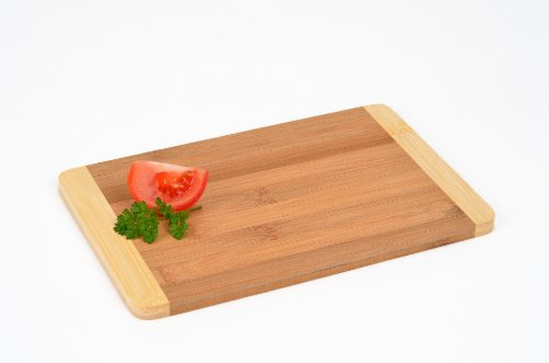 GRÄWE® Frühstücksbrett/Schneidbrett aus Bambus, zweifarbig 23 x 15 cm