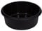 Whitefurze Large Round Bowl, Plastic, Black