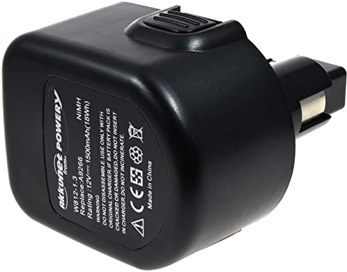Akku für Black & Decker Bohrschrauber KC1262F 1500mAh, 12V, NiMH