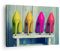 Bilder auf Leinwand Schuhe farbig klassisch Mode Leinwandbild 70x50cm Wandbilder Dekoration Wohnzimmer Schlafzimmer Küche Deko Klein Wanddeko Bild Wand Kunstdruck Art Wall Decor Canvas AA70x50-2517