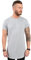 Urban Classics Men's Shaped Long T-Shirt, grey, Large (Manufacturer Size: L)